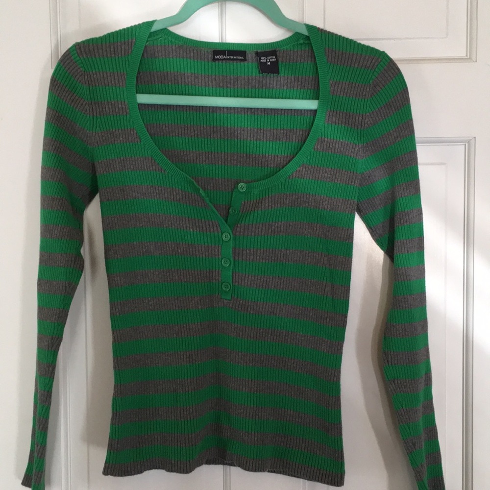 Moda International Cotton Sweater 🍂